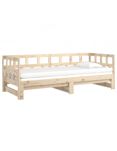 Dormeuse Estraibile Legno Massello Pino 2x(90x200) cm