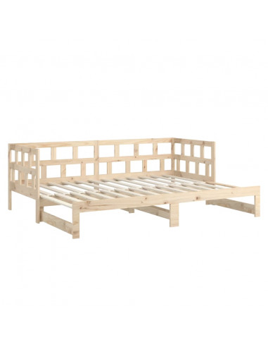 Dormeuse Estraibile Legno Massello Pino 2x(90x200) cm