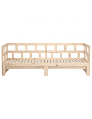 Dormeuse Estraibile Legno Massello Pino 2x(90x200) cm