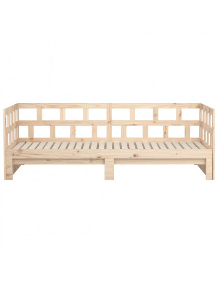 Dormeuse Estraibile Legno Massello Pino 2x(90x200) cm