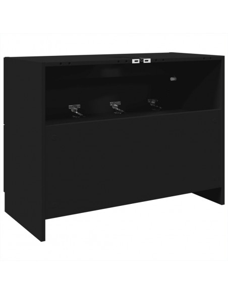 Mobile Lavabo Nero 78x37x59 cm in Truciolare