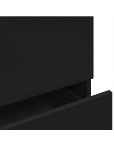 Mobile Lavabo Nero 78x37x59 cm in Truciolare