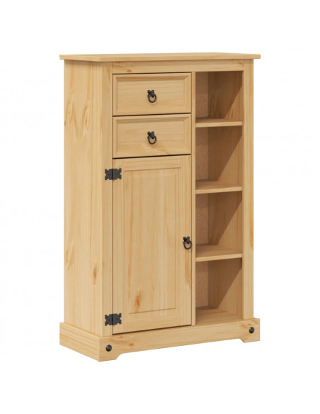Mobile da Bagno Corona 70x33x110 cm in Legno Massello di Pino