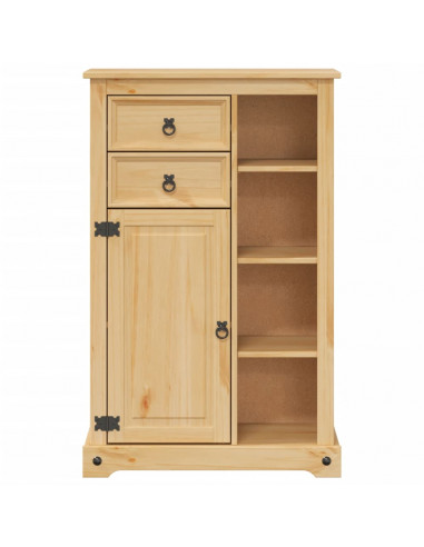 Mobile da Bagno Corona 70x33x110 cm in Legno Massello di Pino