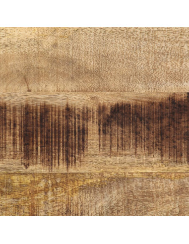 Tavolo Consolle 70x35x70 cm in Legno Massello di Mango Grezzo