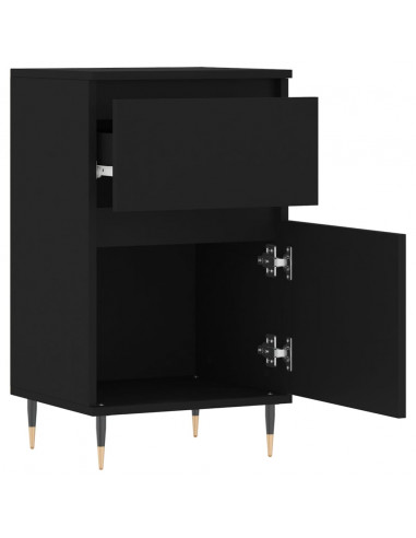 Credenze 2 pz Nere 40x35x70 cm in Legno Multistrato