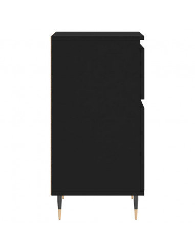 Credenze 2 pz Nere 40x35x70 cm in Legno Multistrato