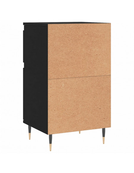 Credenze 2 pz Nere 40x35x70 cm in Legno Multistrato