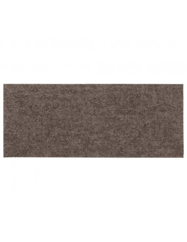 Tappeti Adesivi Rettangolari per Scale 15 pz 60x25 cm Crema