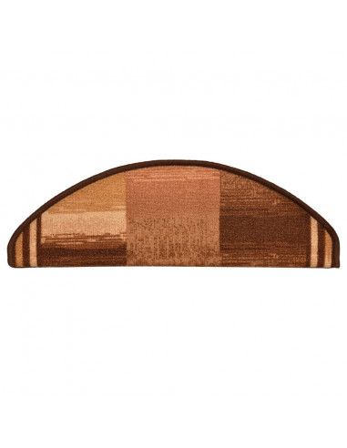 Tappetini per Scale Autoadesivi 10pz 65x21x4 cm Marroni