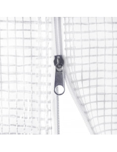 Serra con Telaio in Acciaio Bianco 30 m² 10x3x2 m 2