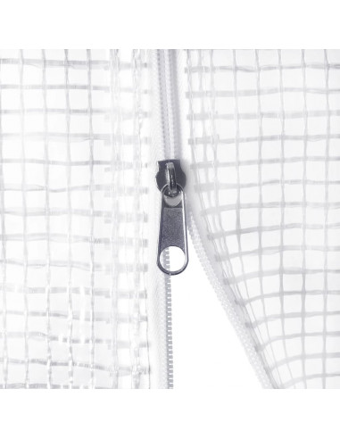 Serra con Telaio in Acciaio Bianco 48 m² 16x3x2 m