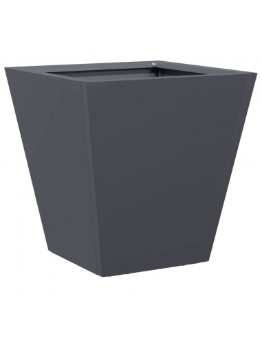 Fioriera da Giardino Antracite 30x30x30 cm in Acciaio