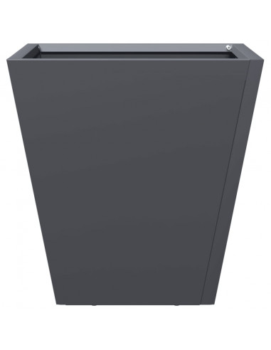 Fioriera da Giardino Antracite 30x30x30 cm in Acciaio