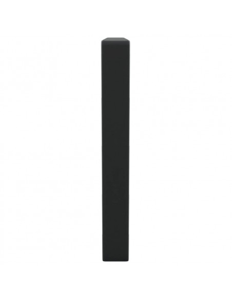 Reggimensole per Lavabo 2 pz Nere Trapezio in Acciaio