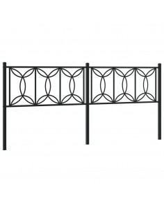 Testiera in Metallo Nero 193 cm 2