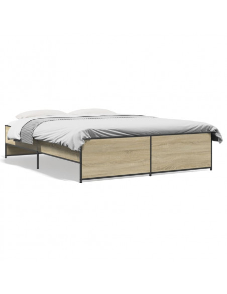 Giroletto Rovere Sonoma 160x200 cm in Legno Multistrato Metallo