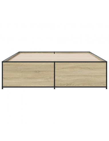 Giroletto Rovere Sonoma 160x200 cm in Legno Multistrato Metallo