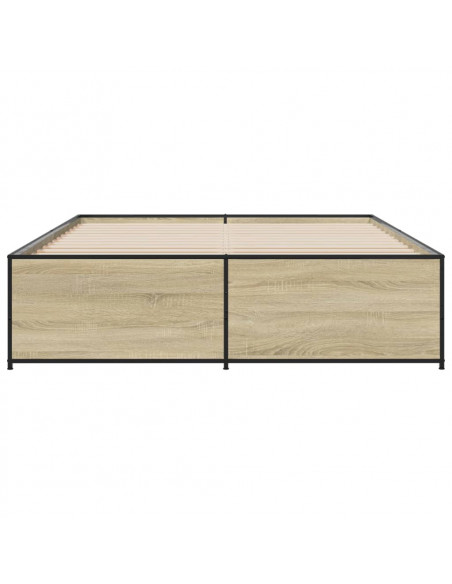 Giroletto Rovere Sonoma 160x200 cm in Legno Multistrato Metallo