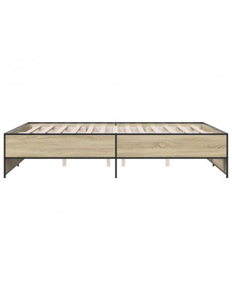 Giroletto Rovere Sonoma 160x200 cm in Legno Multistrato Metallo