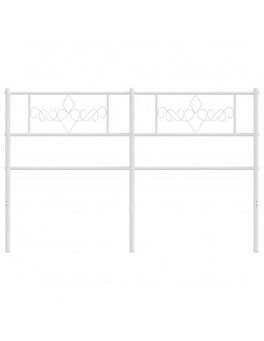 Testiera in Metallo Bianco 160 cm