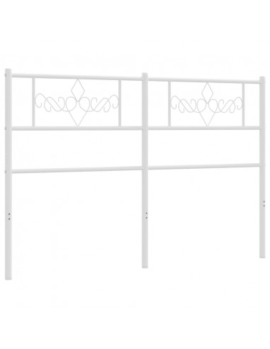 Testiera in Metallo Bianco 160 cm