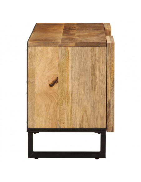 Mobile Porta TV 105x34x46 cm in Massello di Mango Grezzo