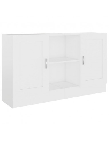 Credenza Bianca 120x30,5x70 cm in Legno Multistrato