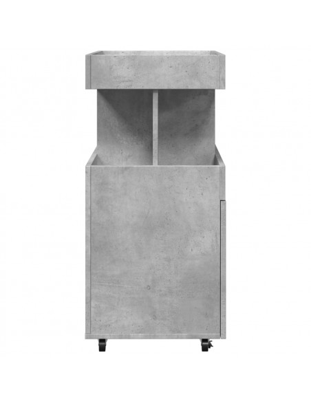 Carrello Bar Grigio Cemento 50x41x89 cm in Legno Multistrato