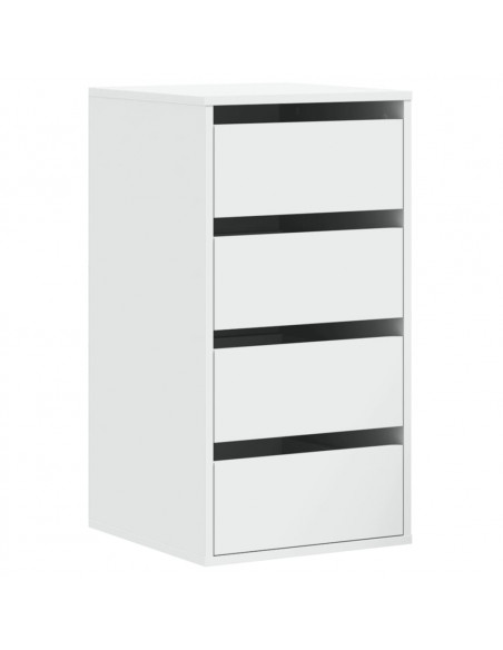 Cassettiera Bianca 40x41x76 cm in Legno Multistrato