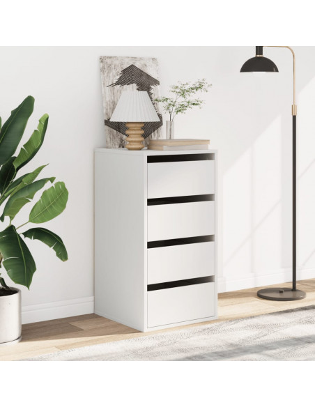 Cassettiera Bianca 40x41x76 cm in Legno Multistrato