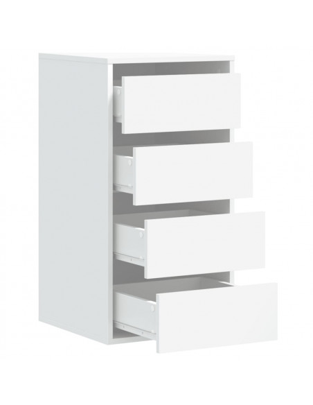 Cassettiera Bianca 40x41x76 cm in Legno Multistrato