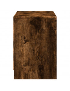 Mobile Porta TV con LED Rovere Fumo 100x34x50 cm in Truciolato 2