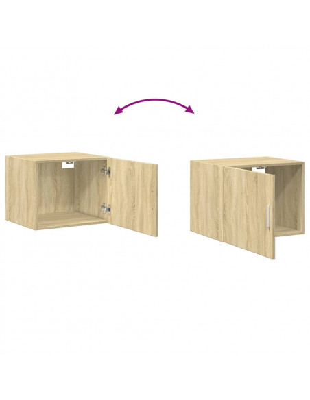Mobile a Parete Rovere Sonoma 50x42,5x40 cm Legno Multistrato