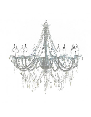 Lampadario classico vetro 1600 cristalli, a sospensione