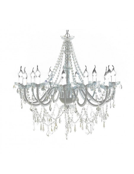 Lampadario classico vetro 1600 cristalli, a sospensione