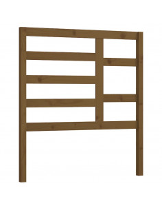 Testiera per Letto Miele 106x4x104 cm in Legno Massello di Pino 2