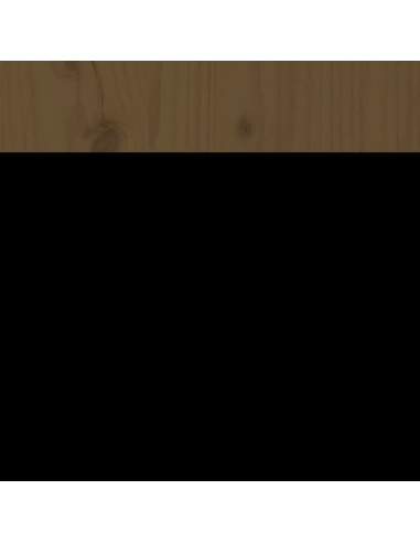 Testiera per Letto Miele 106x4x104 cm in Legno Massello di Pino