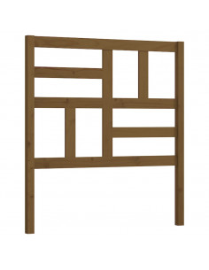 Testiera per Letto Miele 96x4x104 cm in Legno Massello di Pino 2