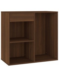 Armadietto per Cosmetici Rovere Marrone 80x40x75 cm in Legno 2