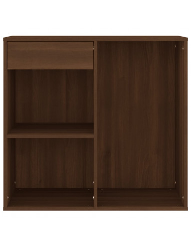 Armadietto per Cosmetici Rovere Marrone 80x40x75 cm in Legno