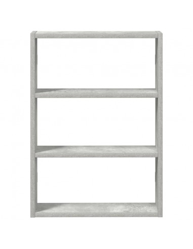 Scaffale a Muro Grigio Cemento 43x9x60 cm in Truciolato