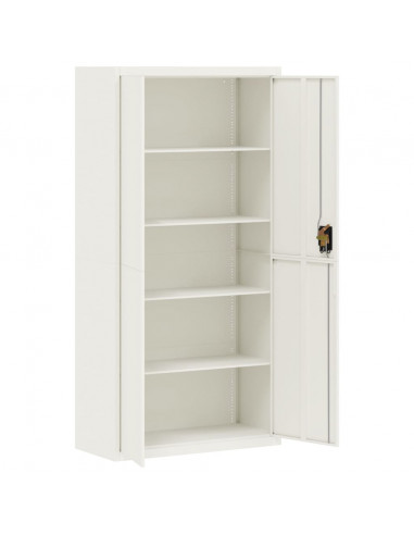 Armadio Classificatore Bianco 90x40x220 cm in Acciaio
