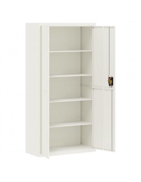 Armadio Classificatore Bianco 90x40x220 cm in Acciaio