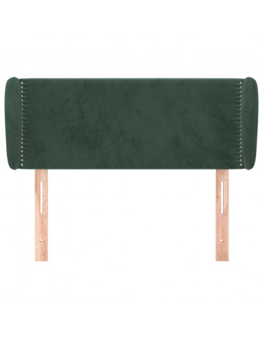 Testiera ad Orecchio Verde Scuro 93x23x78/88 cm in Velluto