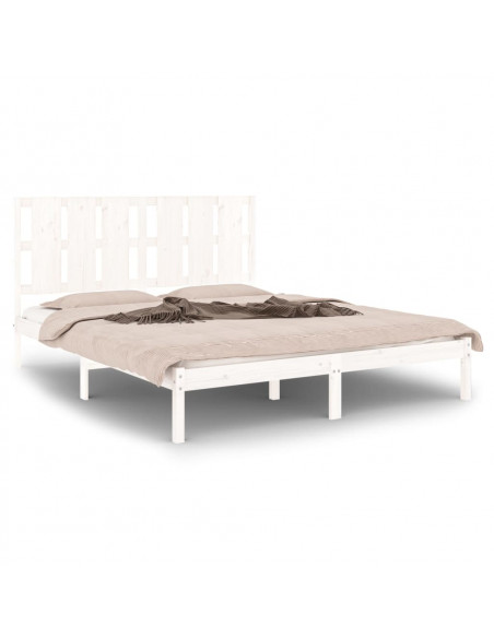 Giroletto Bianco in Legno Massello 150x200 cm King Size
