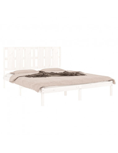 Giroletto Bianco in Legno Massello 150x200 cm King Size