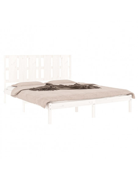 Giroletto Bianco in Legno Massello 150x200 cm King Size