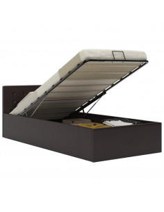 Giroletto con Contenitore Idraulico Grigio Similpelle 100x200cm 2