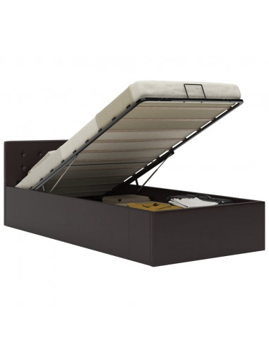 Giroletto con Contenitore Idraulico Grigio Similpelle 100x200cm